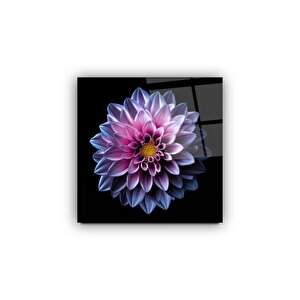 Çiçek Cam Tablo | Hediyelik, Dekoratif, Ofis, Mutfak 30x30 cm