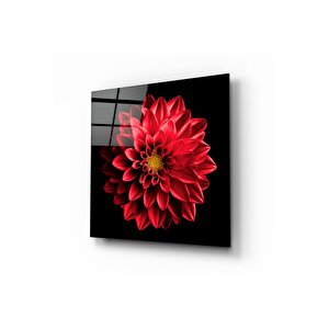 Çiçek Cam Tablo | Hediyelik, Dekoratif, Ofis, Mutfak 60x60 cm