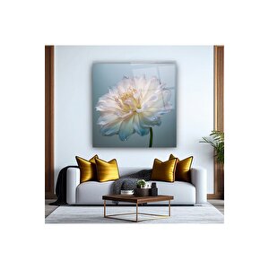 Çiçek Cam Tablo | Hediyelik, Dekoratif, Ofis, Mutfak 70x70 cm