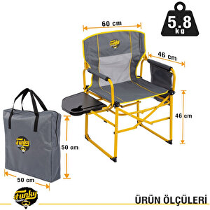 Funky Chairs Extra Katlanabilir Xl Büyük Boy Kamp Koltuğu - Sarı