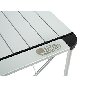 Titanium Katlanabilir Çantalı Alüminyum Kamp Ve Piknik Masası 68*68*57