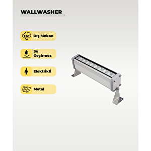 9w Led Wallwasher - Duvar Aydınlatma 3200k Sarı Işık