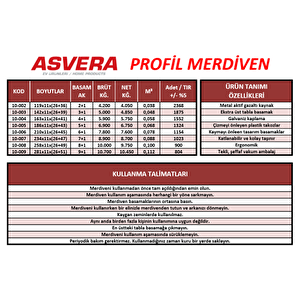 Yakut Serisi - 8+1 Basamaklı Galvanizli Profil Merdiven - Ev - Bahçe - İş Yeri İçin Dayanıklı