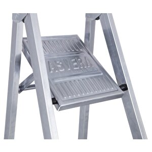 Asvera - 5+1 Basamaklı Galvanizli Profil Merdiven - Ev - Bahçe - İş Yeri İçin Dayanıklı