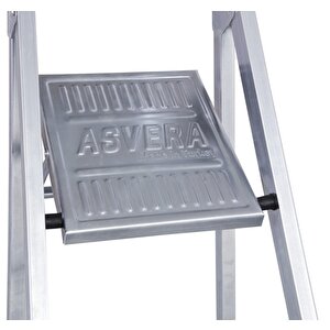 Asvera - 5+1 Basamaklı Galvanizli Profil Merdiven - Ev - Bahçe - İş Yeri İçin Dayanıklı