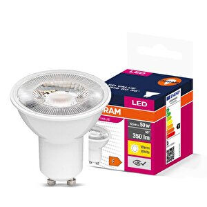 Led Value Par16 4.5w Gu10 3000k Sıcak Beyaz Ampul 10 Adet