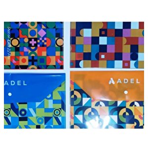 Desenli Çıt Çıtlı Zarf Dosya (2 Adet) Yüksek Kalite