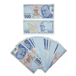 100 Tl 50 Adet Geçersiz Sahte Para Düğün Parası