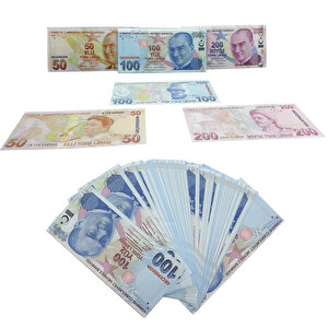 100 Tl 50 Adet Geçersiz Sahte Para Düğün Parası