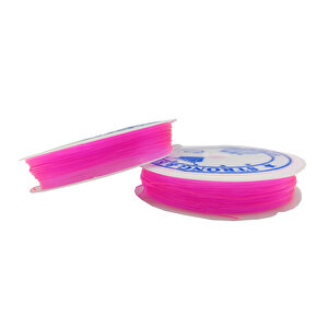 Pembe Misina 0.7 Mm Esnek Silikon El İşi Takı Aksesuar Misinası - 1 Adet