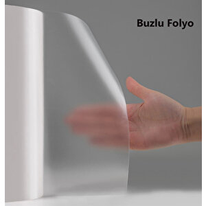 Yapışkanlı Asetat Buzlu 45x200 Cm - 1 Adet