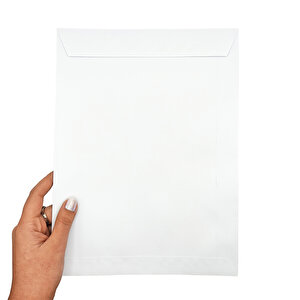 Zarf A4 Boyutunda Beyaz Torba Zarf 24x32 Cm - 20 Adet