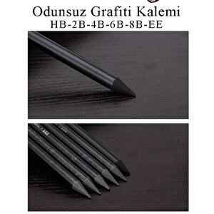 Odunsuz Kömür Kalemi 6 Lı Set Sanatsal Eskiz Kalemi Ve Karakalem
