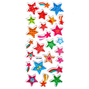 Işıltılı Sticker Kabartmalı Stiker Defter Planlayıcı Etiket (dfh041)-18x9cm- Kuyruklu Yıldız
