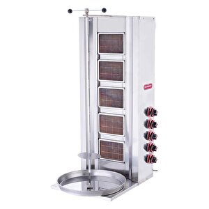 Işıkgaz Silver Endüstriyel Doğalgazlı 5 Radyanlı Döner Ocağı Makinesi