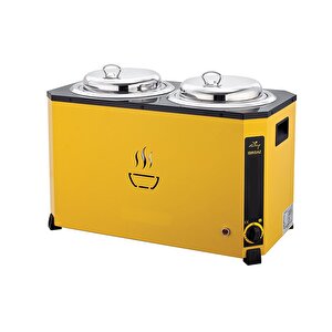 Elektrikli 9+9 Litre Jumbo Çorba Potu Çorba Kazanı