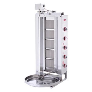 Işıkgaz Silver Doğalgazlı 5 Radyanlı Üstten Motorlu Döner Ocağı