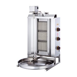Doğalgazlı 3 Radyanlı Üstten Motorlu Döner Ocağı