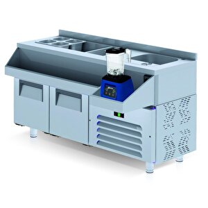 Kokteyl Hazırlık Buzdolabı 280 Lt 3 Kapılı