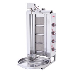 Doğalgazlı 4 Radyanlı Üstten Motorlu Döner Ocağı