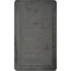 Doğal Kaymaz Taban Banyo Paspas Uzun Ömürlü Yumuşak Dokulu Su Emici Yıkanabilir Yazılı Paspas Relax 60x100
