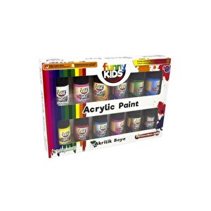 Funny Kıds Akrilik Boya 12 Renk