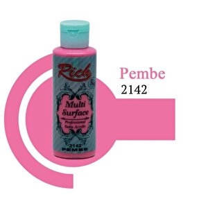 Multi Surface 120 Cc Pembe 2142 Akrilik Boya Renkli