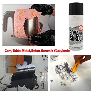 Güçlü Boya Cila Sökücü Temizleyici Kaldırıcı Sprey 400 Ml Tahta Metal Cam Seramik Beton Yüzey