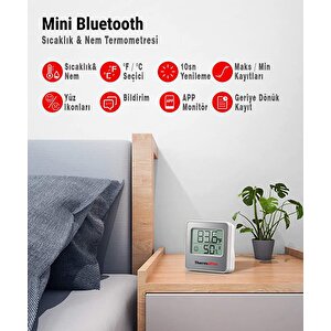 Thermopro Tp357 Akıllı İç Mekan Isı Ve Nem Ölçer Termometre