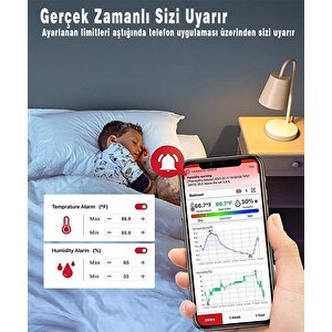 Thermopro Tp357 Akıllı İç Mekan Sıcaklık Ve Nem Ölçer Termometre