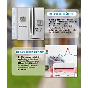 Thermopro Tp357 Akıllı İç Mekan Sıcaklık Ve Nem Ölçer Termometre