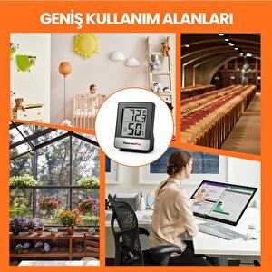 Thermopro Tp49b Mini Iç Mekan Dijital Sıcaklık Ve Nem Ölçer Termometre 3 Adet