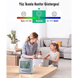Thermopro Tp357 Akıllı İç Mekan Sıcaklık Ve Nem Ölçer Termometre - 3 Adet