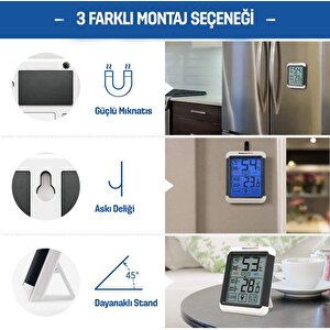 Thermopro Tp55 Termometre İç Mekan Dijital Isı Ve Nem Ölçer - 2 Adet