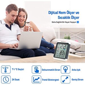 Thermopro Tp55 Termometre İç Mekan Dijital Isı Ve Nem Ölçer - 2 Adet