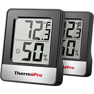 Thermopro Tp49b Mini Iç Mekan Dijital Sıcaklık Ve Nem Ölçer Termometre 2 Adet