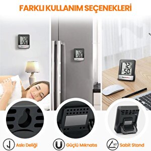 Thermopro Tp49b Mini Iç Mekan Dijital Sıcaklık Ve Nem Ölçer Termometre 2 Adet