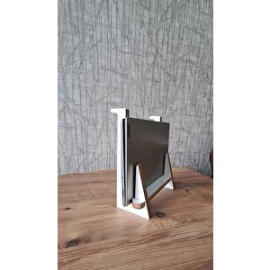 Ahşap Laptop Yükseltici Laptop Standı Tüm Modellerle Uyumlu Taşınabilir Notebook Standı Mdf