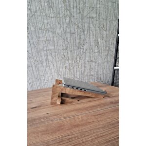 Ahşap Laptop Yükseltici Laptop Standı Tüm Modellerle Uyumlu Taşınabilir Notebook Standı Mdf