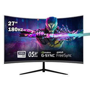 Xr-270cf 27" 180hz 0.5ms Va Panel Full Hd  Freesync, G-sync Destekli Rgb 1500r Curved Gaming Monitör