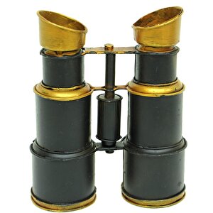 T.concept Dekoratif Dayanıklı  Metal Dürbün Siyah-gold Renk C0277