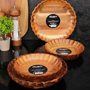 Dayanıklı Akasya Tırtık Kenarlı 20 Cm Kase -7b126