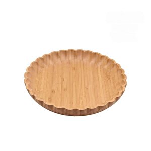 Dayanıklı Bambu Tırtıklı Kenarlı Kase 20 Cm - 7b128