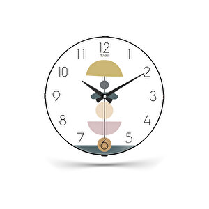 Muyi̇ka Cingu Bombe Gerçek Cam Sessiz Mekanizma 36cm Duvar Saati Pds-36