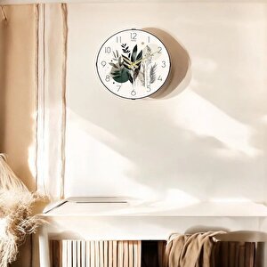 Muyi̇ka Primavera Bombe Gerçek Cam Sessiz Mekanizma 36cm Duvar Saati Pds-36