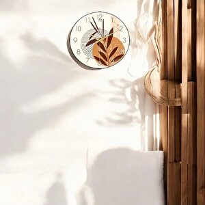 Muyi̇ka Autum Bombe Gerçek Cam Sessiz Mekanizma 36cm Duvar Saati Pds-36