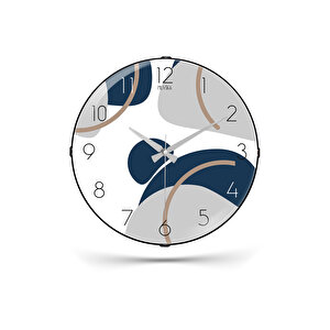 Muyi̇ka Gento Bombe Gerçek Cam Sessiz Mekanizma 36cm Duvar Saati Pds-36