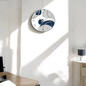 Muyi̇ka Gento Bombe Gerçek Cam Sessiz Mekanizma 36cm Duvar Saati Pds-36