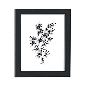 Muyika Regina Siyah 3 Parça Ahşap Çerçeveli Cam Üstü Baskı Tablo Seti 28x66cm