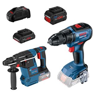 Bosch Gsr 18v-50 + Gbh 18v-26 1x 4,0 & 8,0 Ah